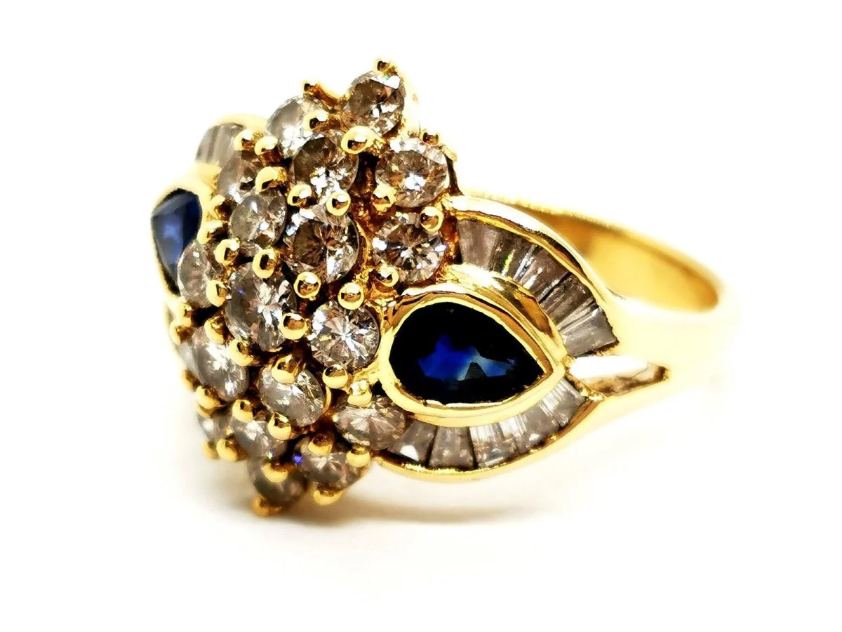 Yellow Gold Diamond Ring - Image 2