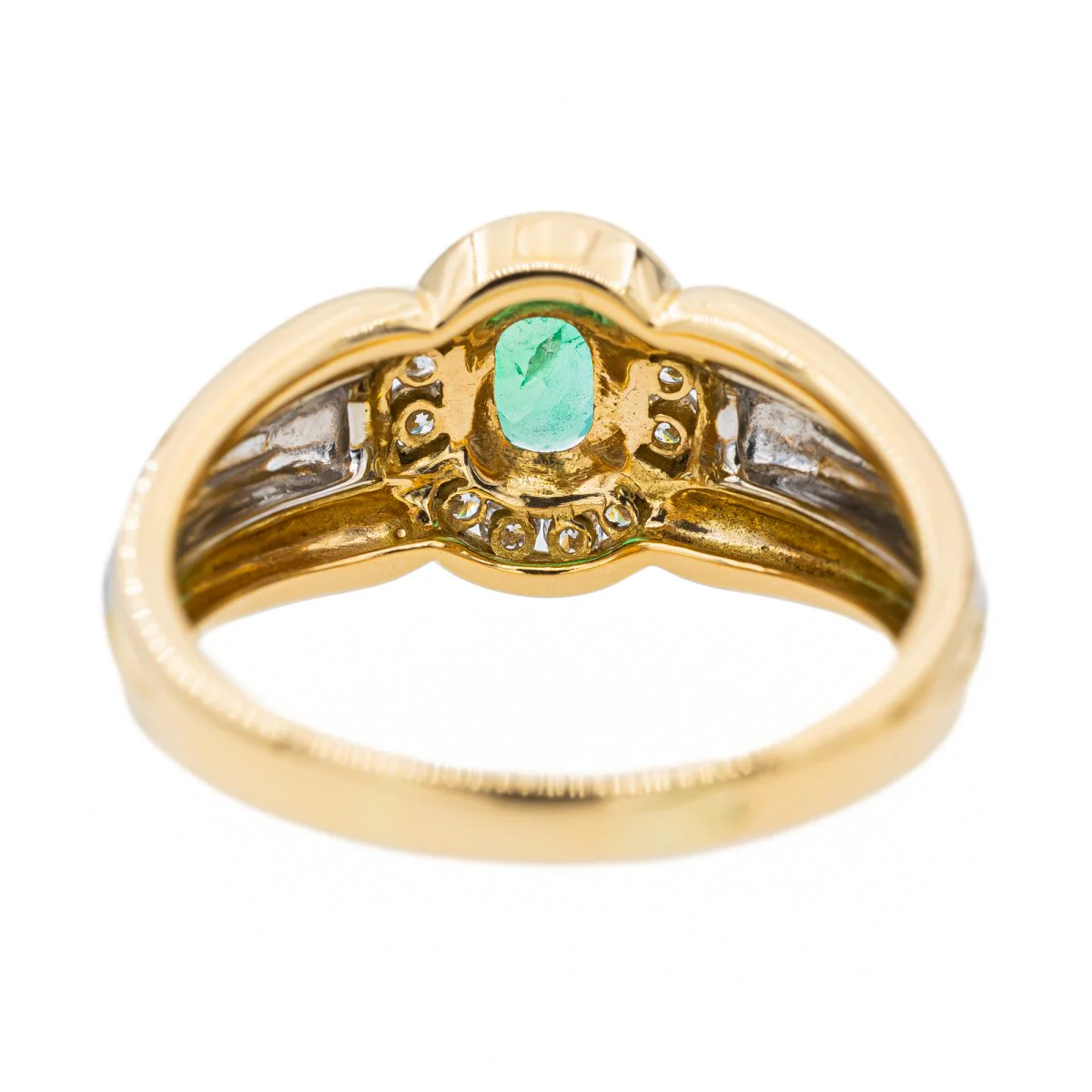 Yellow Gold Emerald Ring - Image 5