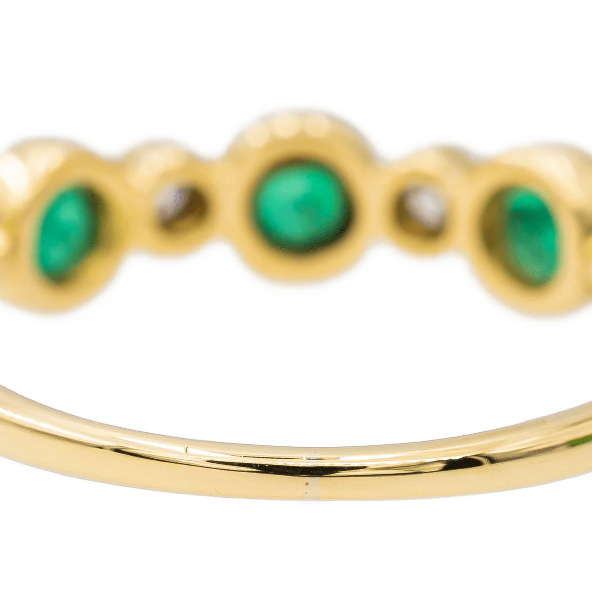 Yellow Gold Emerald Ring - Image 5