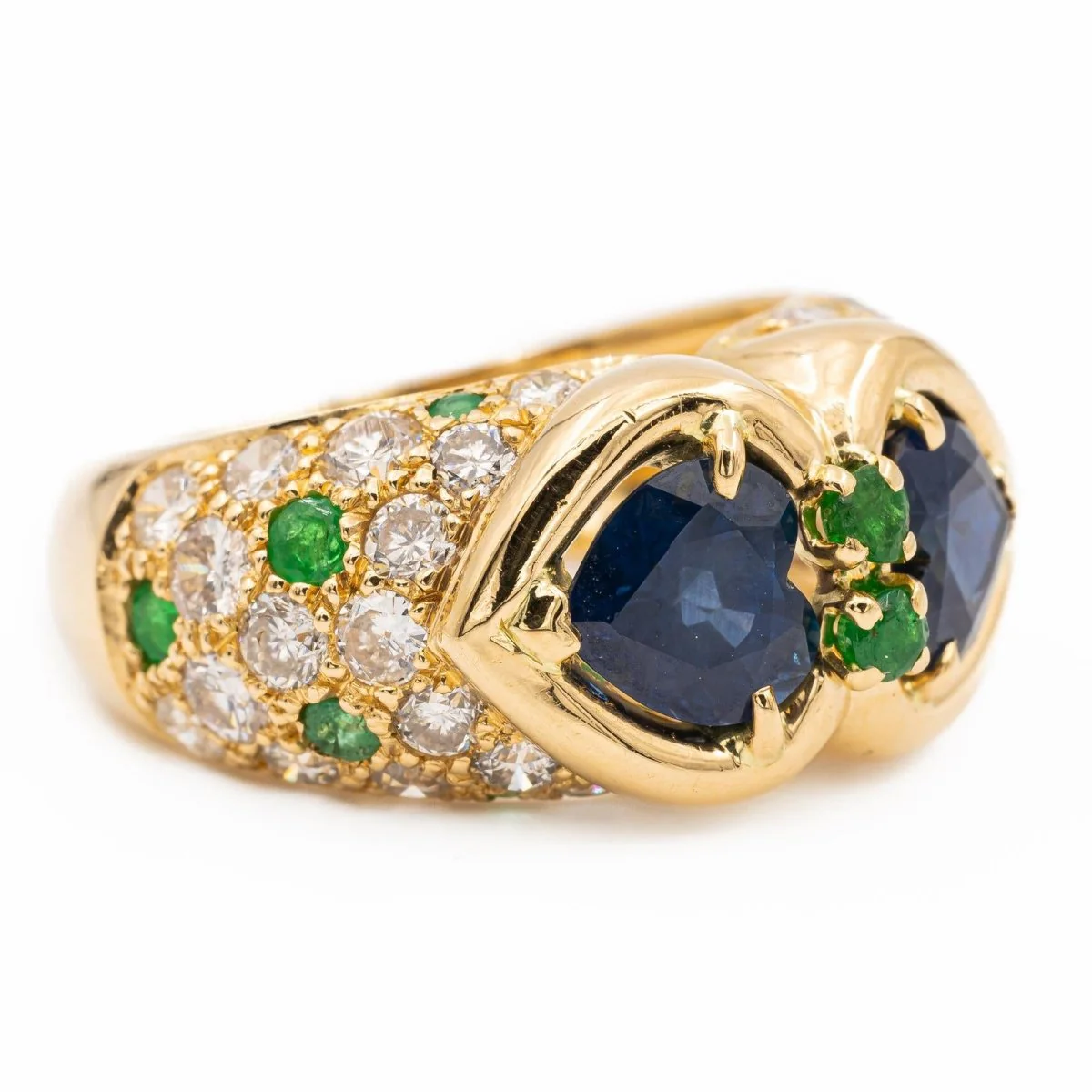Yellow Gold Sapphire Ring - Image 7