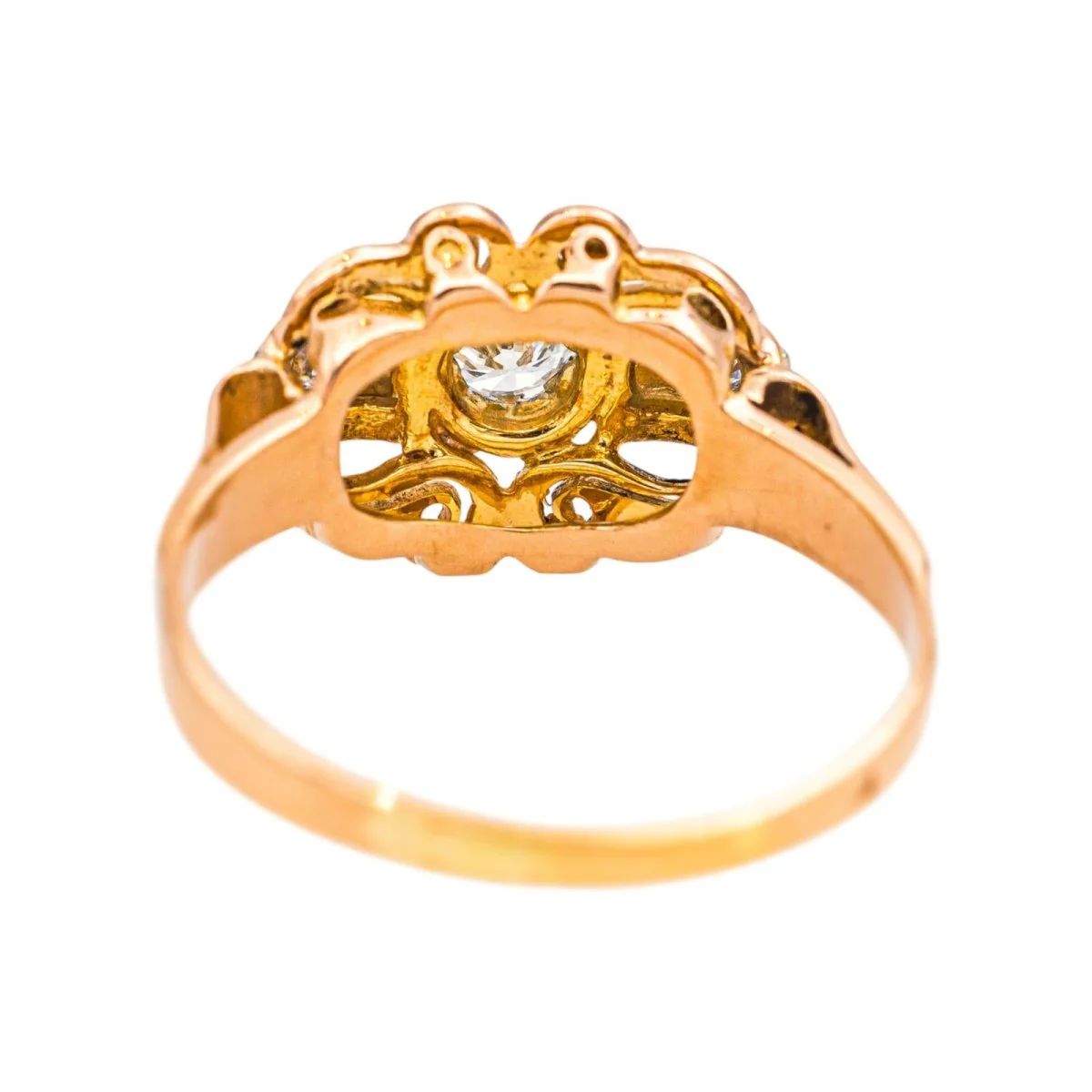 Ring Trilogy in rose gold, white gold and diamonds - Image 5