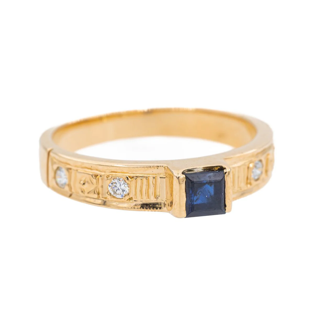 Sapphire rose gold ring - Image 6