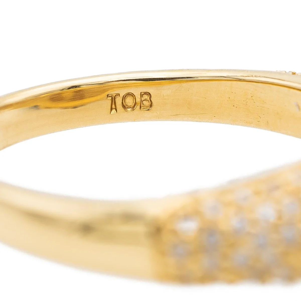 Panthère ring in yellow gold and diamond - Image 8