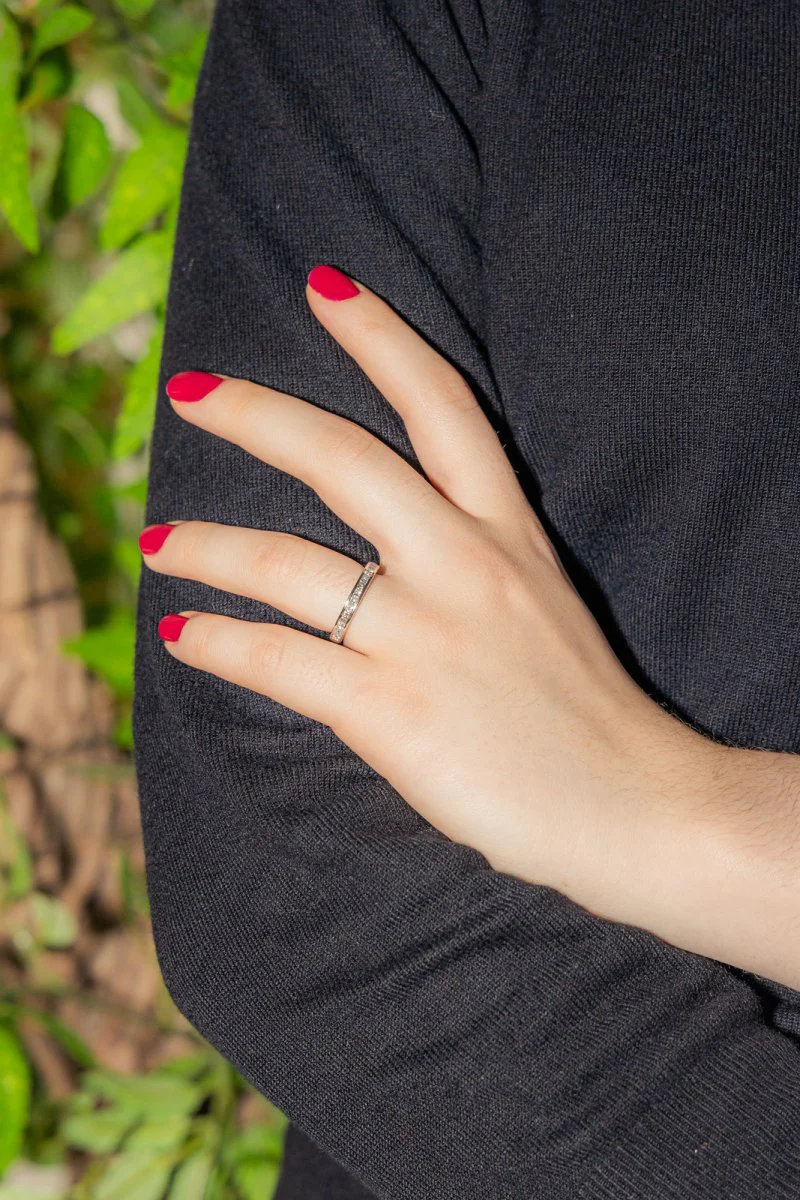 Platinum Diamond Half Alliance Ring - Image 2