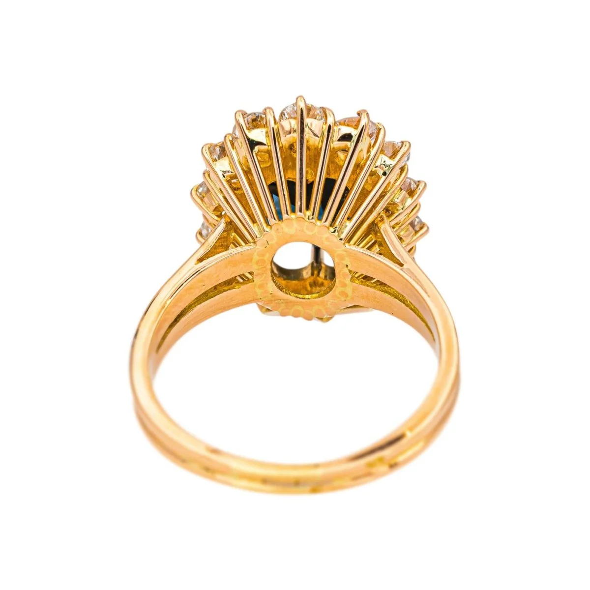 Ring Pompadour Yellow gold Sapphire - Image 5