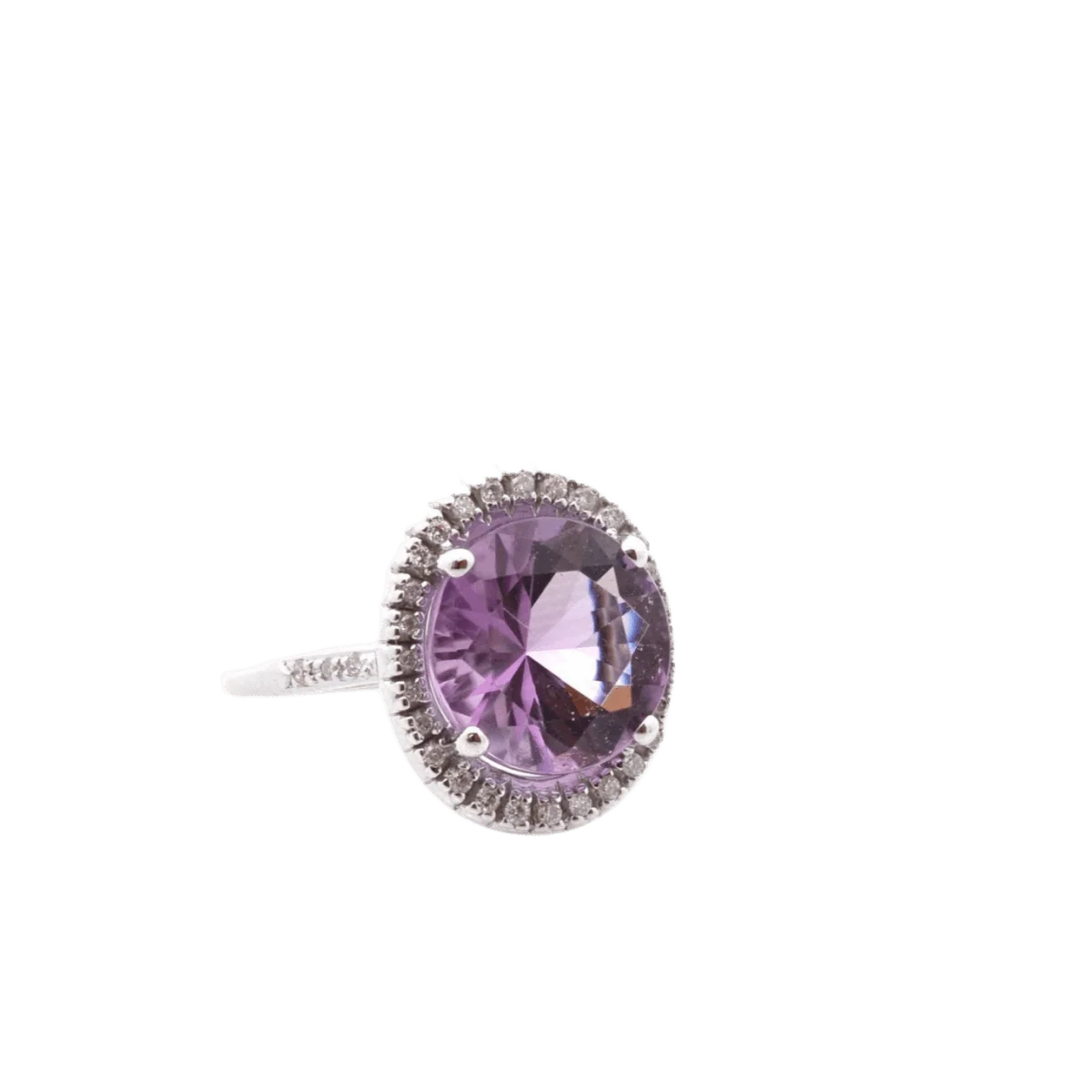 Ring MAUBOUSSIN "Vraiment Toi" in white gold, amethyst and diamonds - Image 2