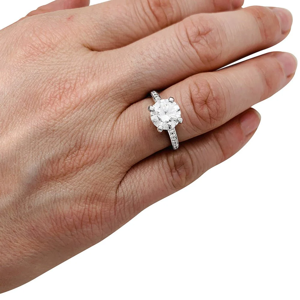 2.02 Carat Diamond Solitaire Ring in Platinum - Image 9