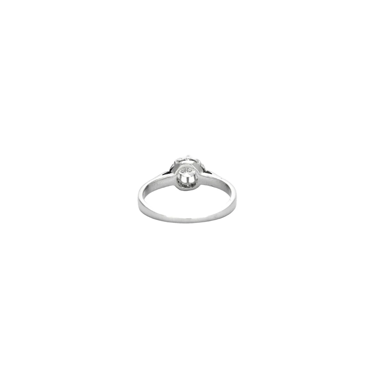 Ring Solitaire in white gold and diamond - Image 5