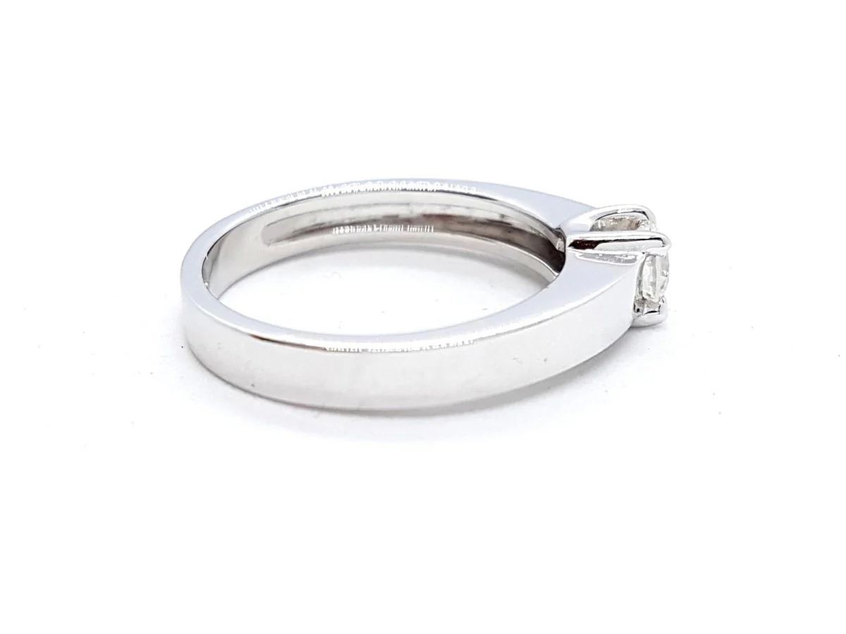 Solitaire Ring White Gold Diamond - Image 7