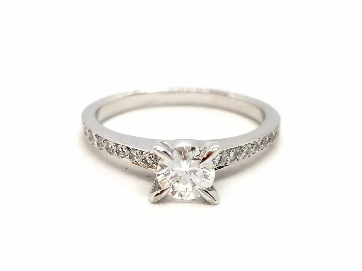 Solitaire Ring White Gold Diamond - Image 16