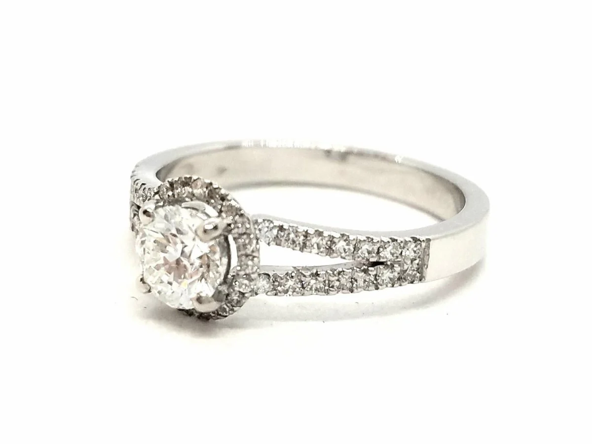 Solitaire Ring White Gold Diamond - Image 7