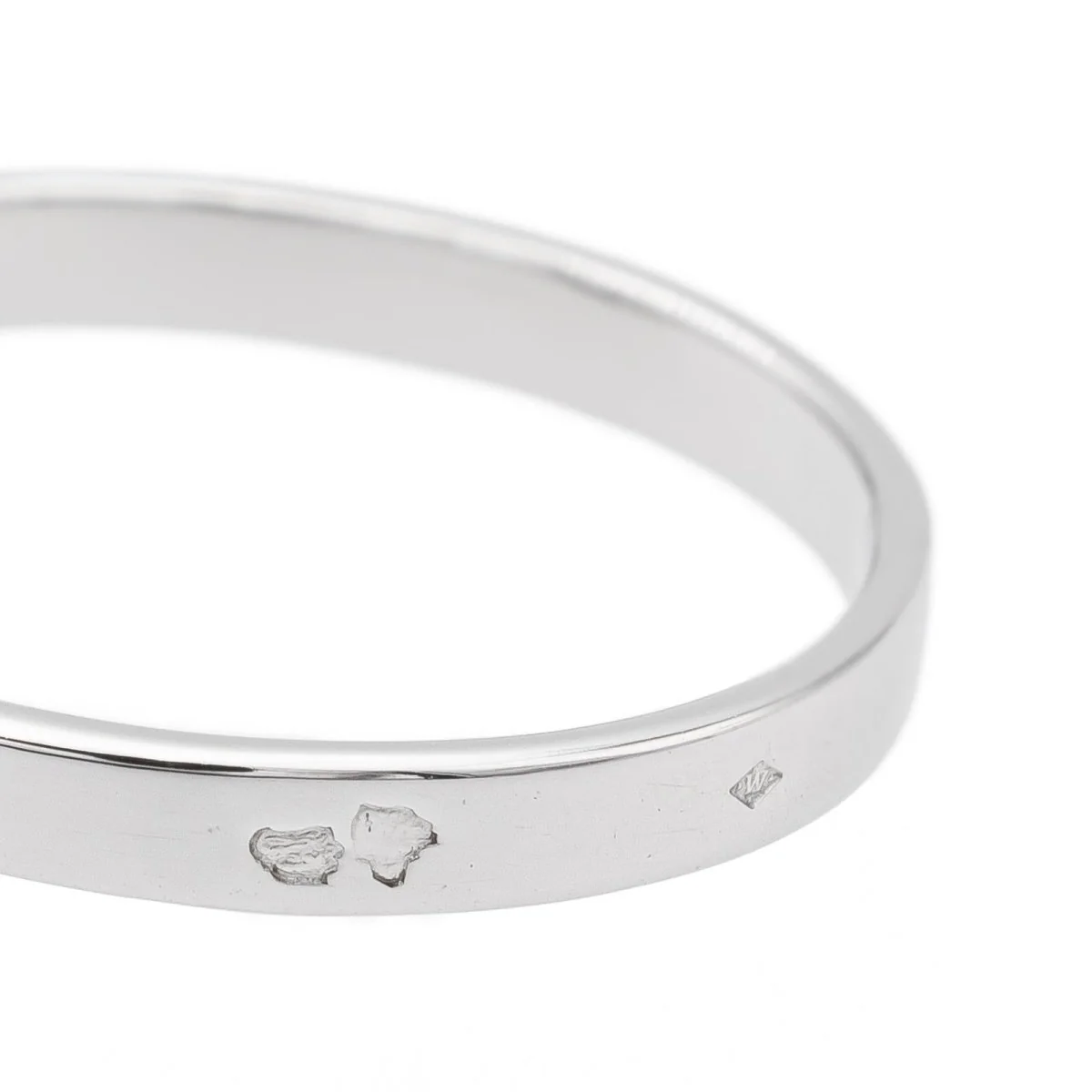 Solitaire ring in white gold and diamond - Image 6