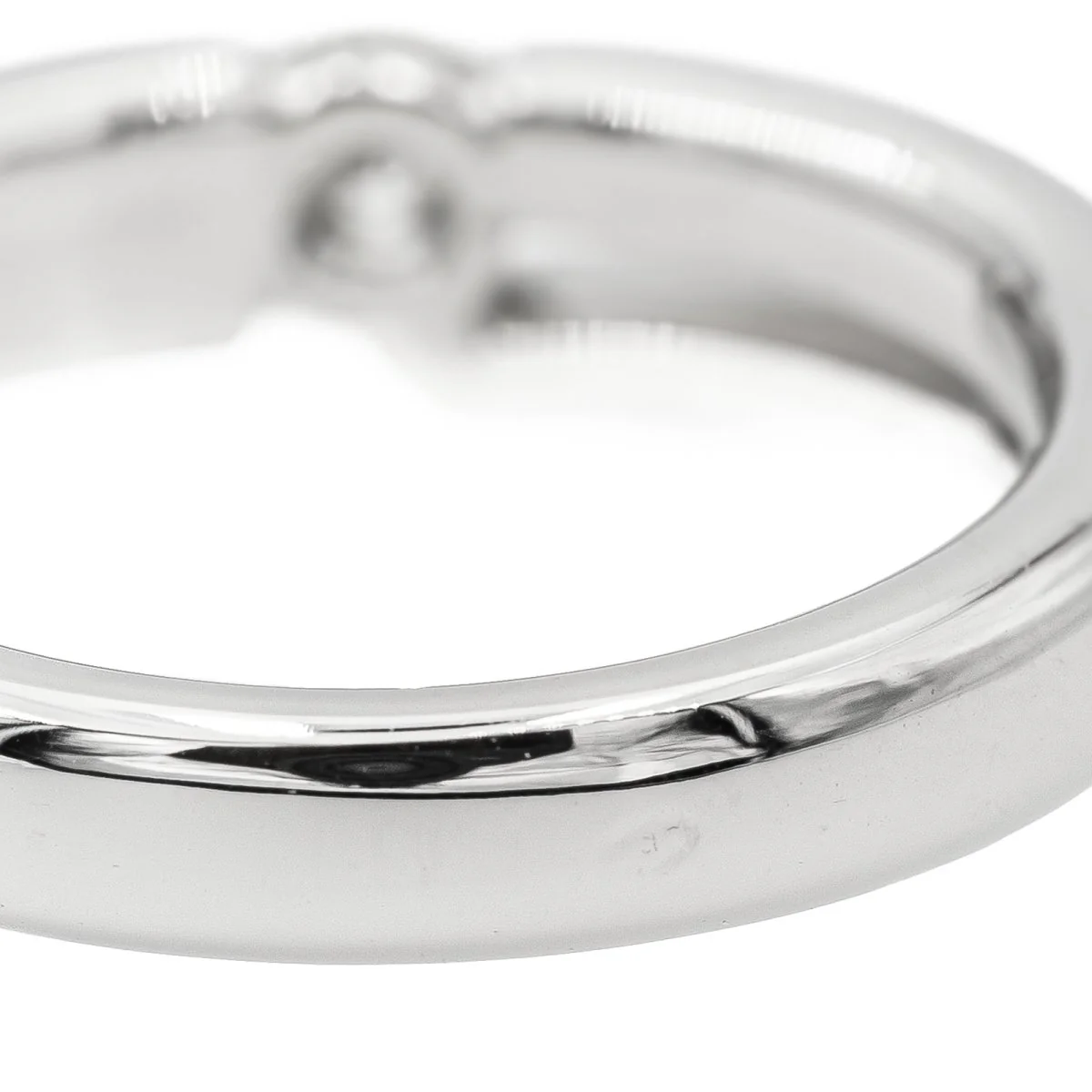 Solitaire ring in white gold and diamond - Image 6