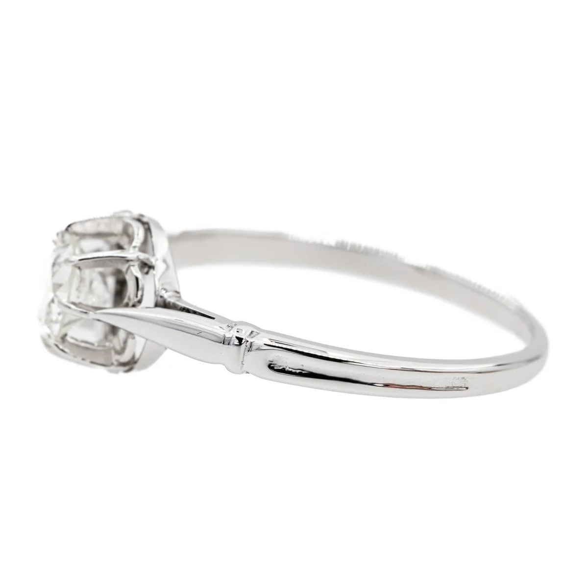 Ring White gold solitaire diamond - Image 3