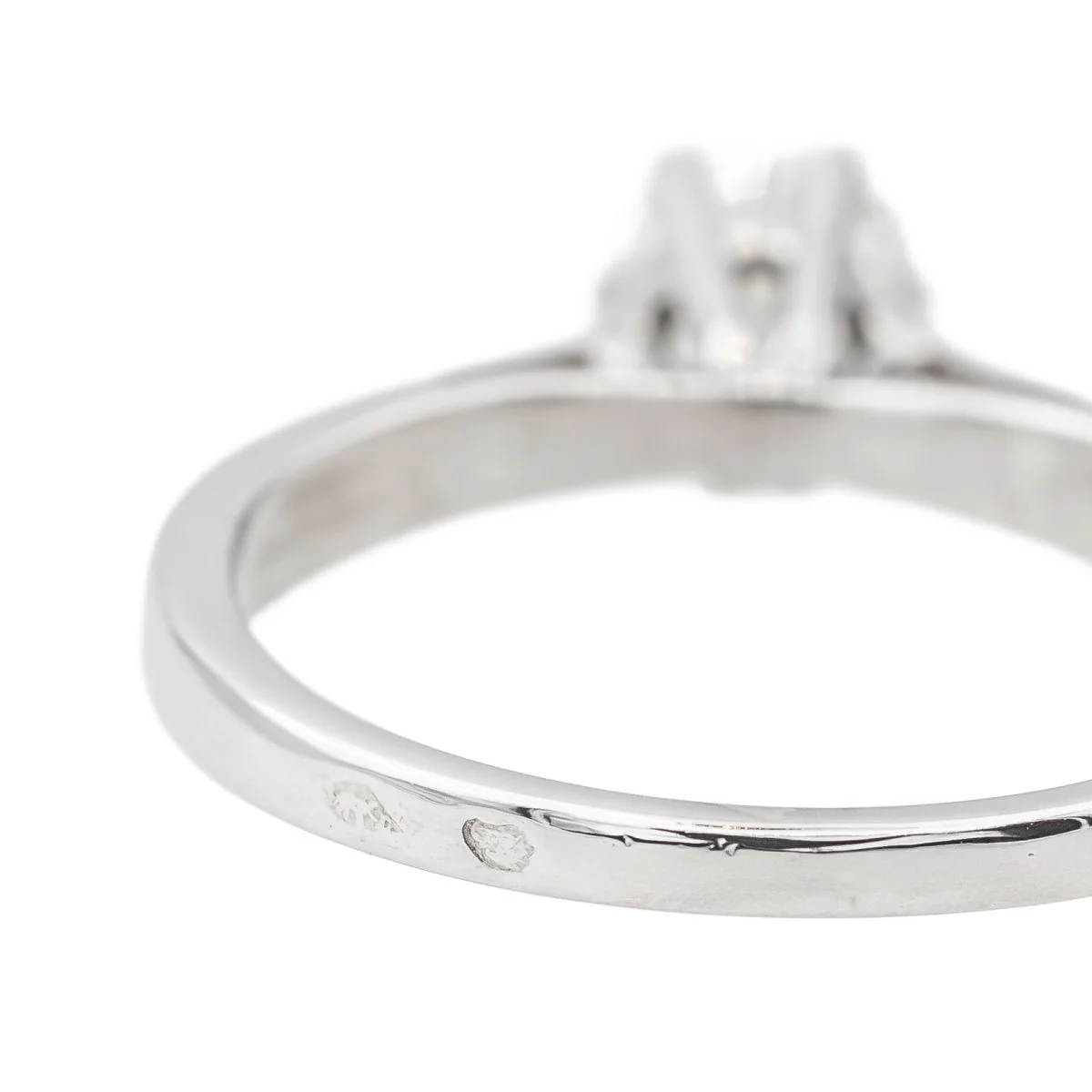White Gold Diamond Solitaire Ring - Image 6