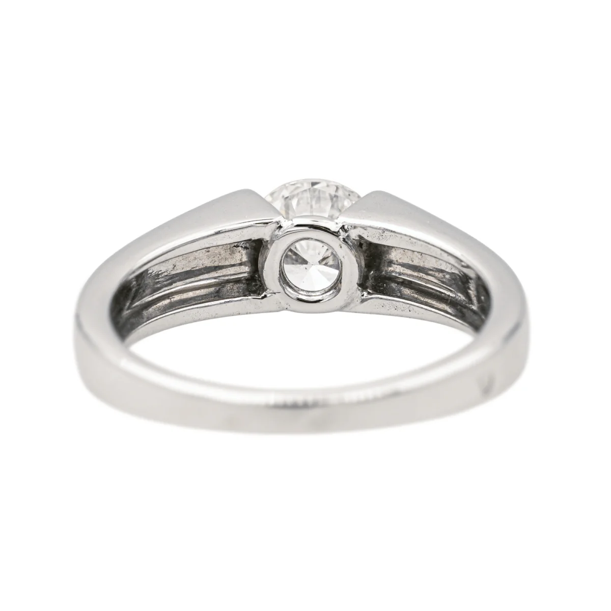 Ring Solitaire in white gold and diamond - Image 7