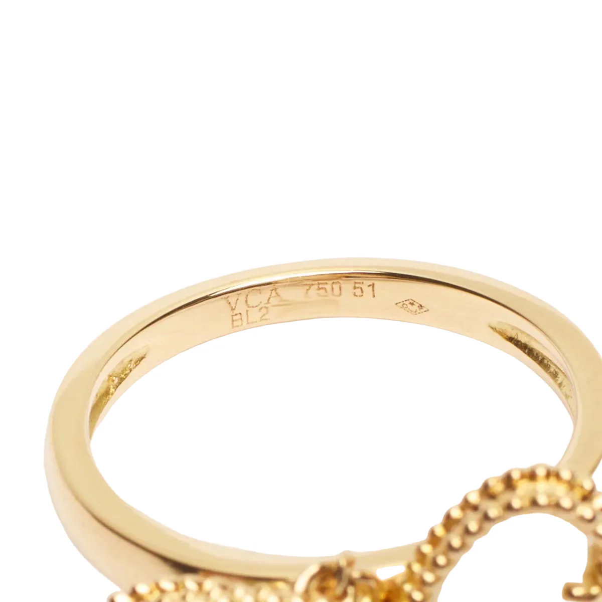 VAN CLEEF & ARPELS "Sweet Hearts" Ring in Yellow gold, Mother-of-pearl and Diamond - Image 5