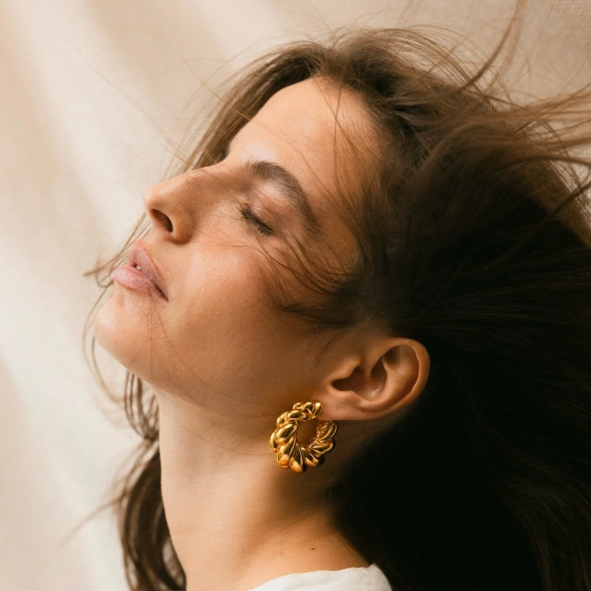 CHIMENTO hoop earrings in yellow gold - Image 2