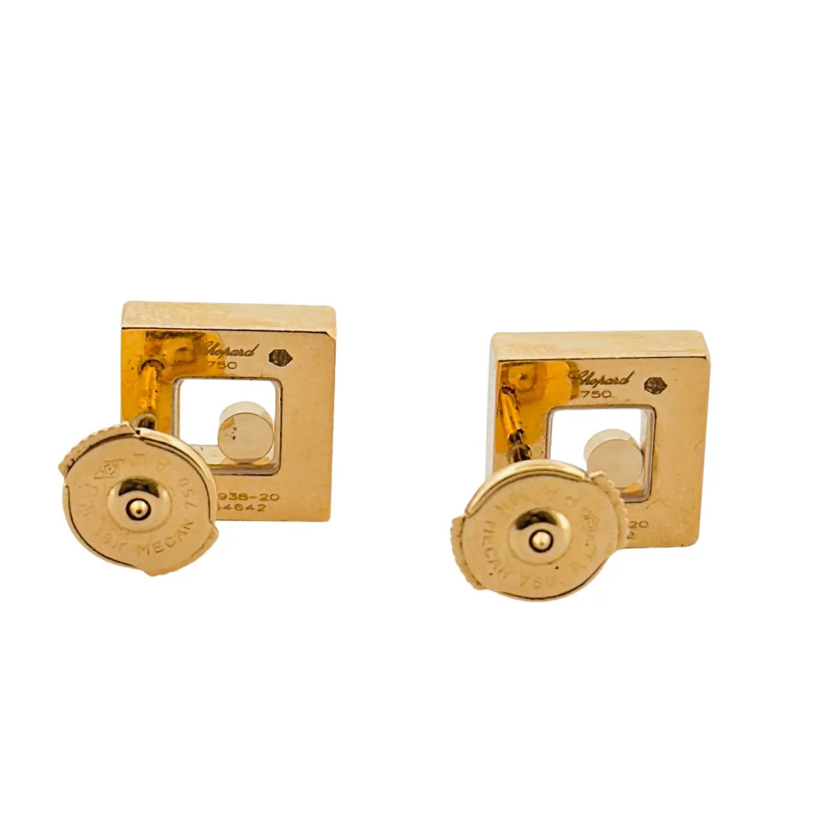 CHOPARD “Happy Diamonds Icons” earrings in yellow gold and diamonds - Image 6