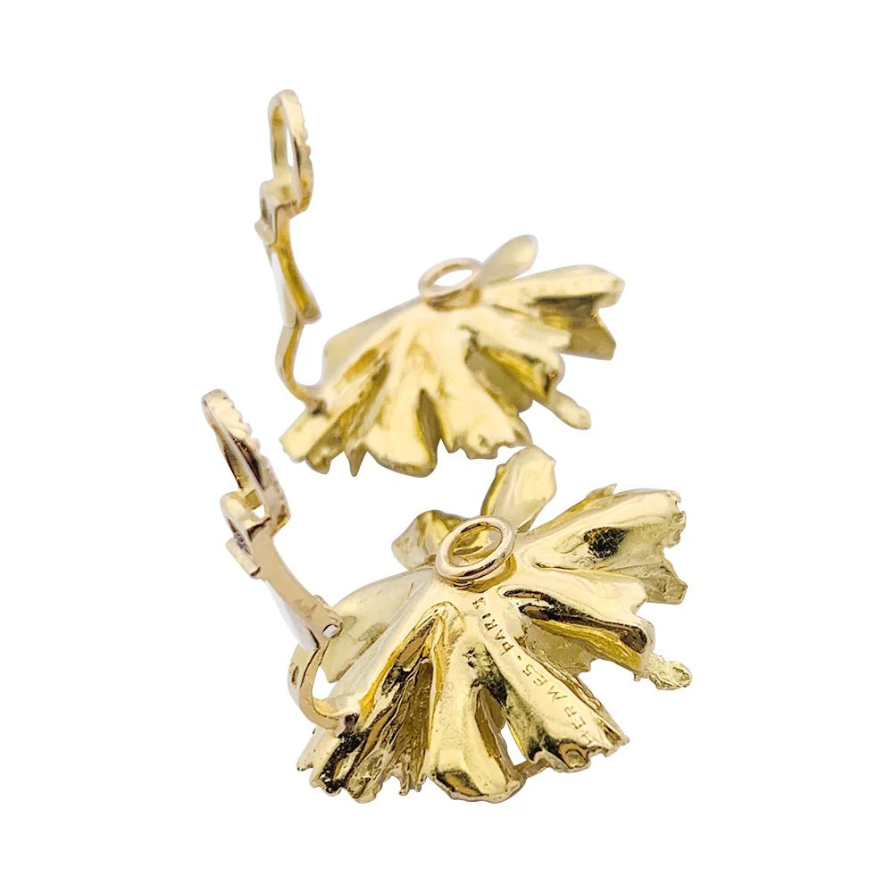 HERMÈS earrings, yellow gold - Image 4