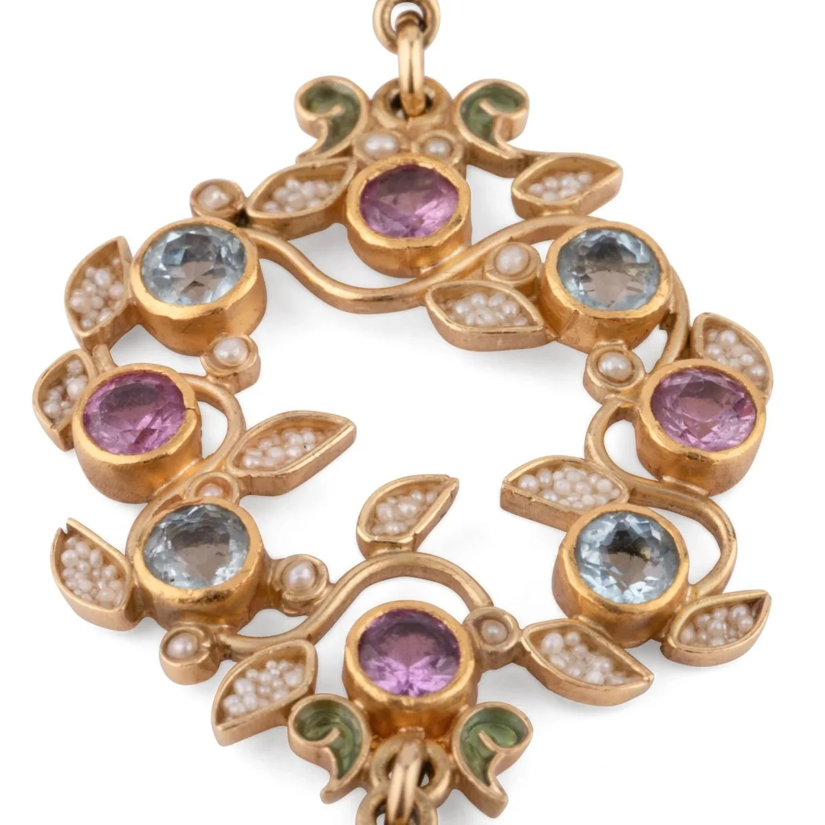 Yellow gold flower earrings by designer Papi Percossi - Image 3