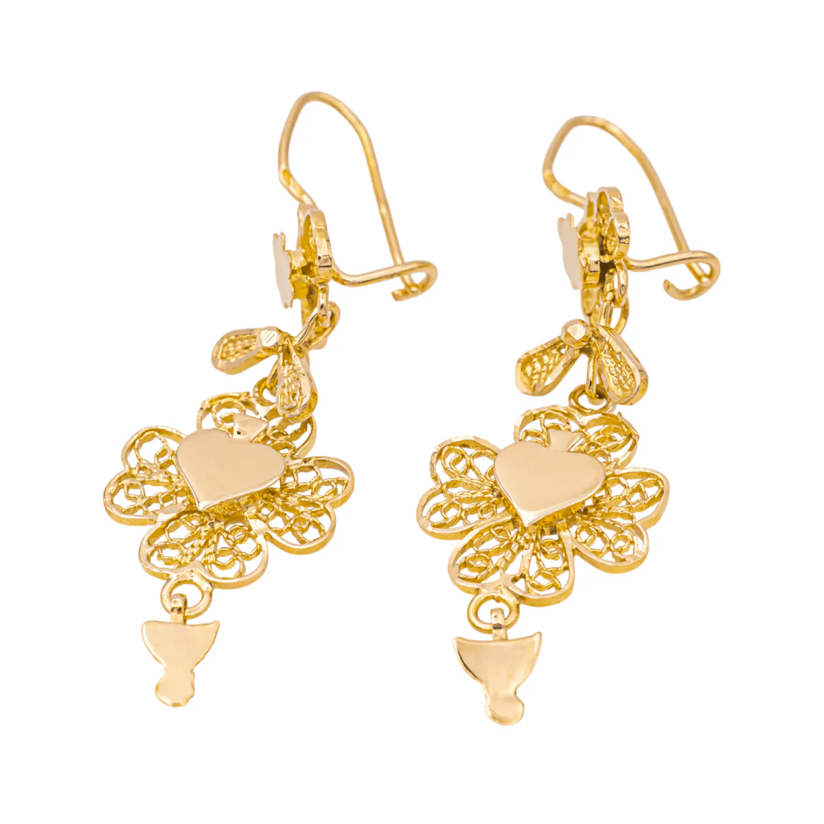 Earrings Clips in rose gold - Image 4