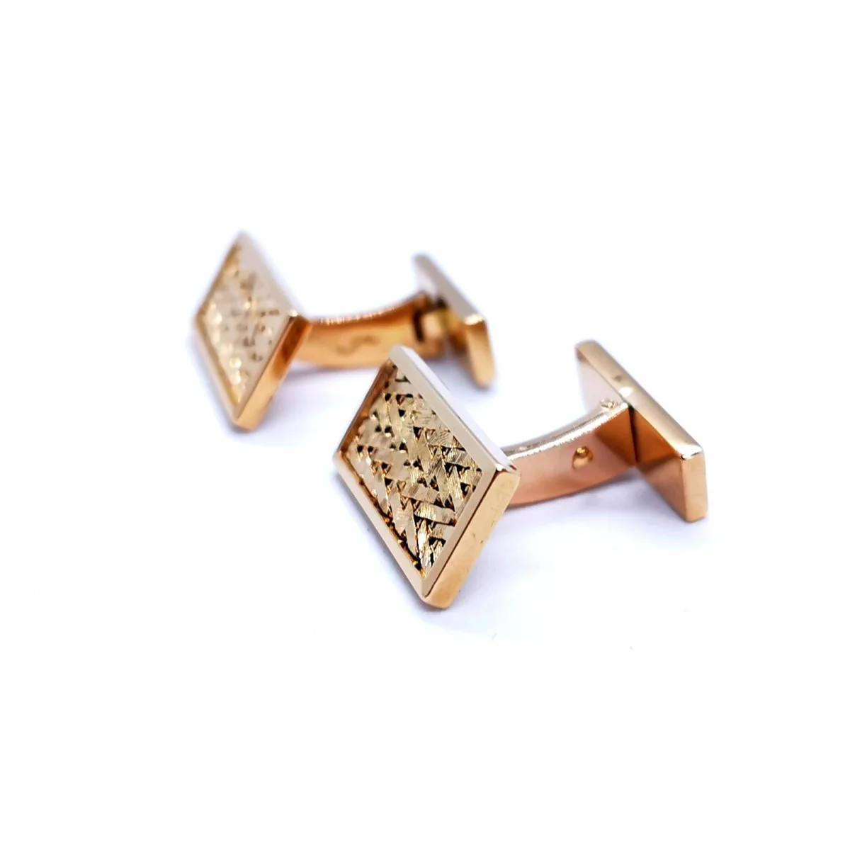 Yellow gold cufflinks - Image 15