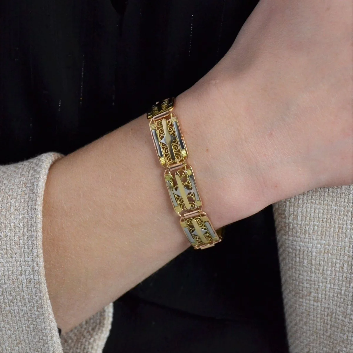 Flexible Bracelet in Rose gold, White gold and Yellow gold - Image 2