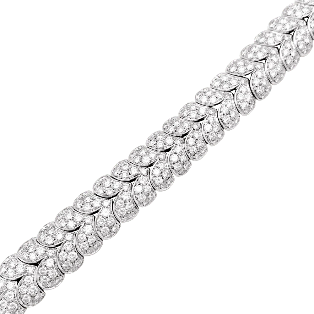 ARFAN Mesh Bracelet in White Gold and Diamonds - Image 5