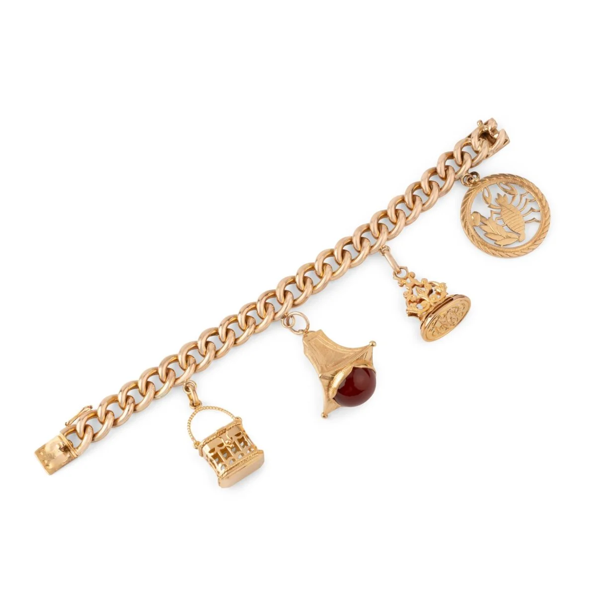 Charm bracelet in rose gold - Image 9