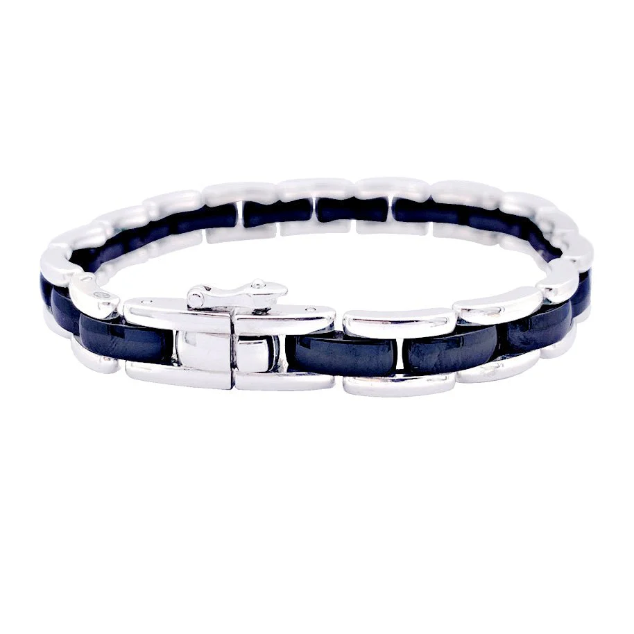 Chanel bracelet, "Ultra", white gold and ceramic. - Image 3