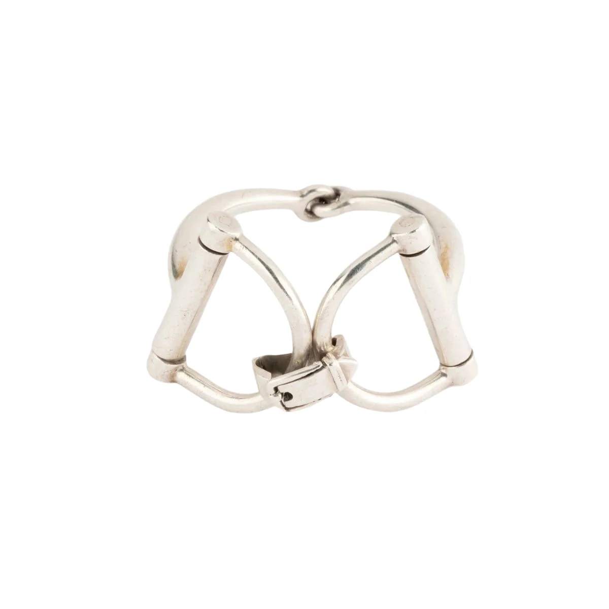 HERMÈS “Mors” bracelet in silver - Image 4