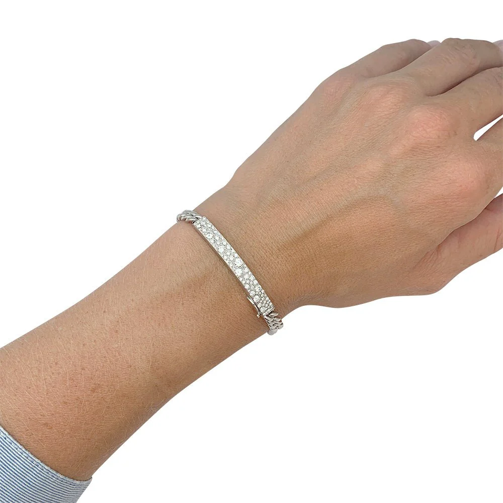 Dior bracelet, “Courmette”, white gold, diamonds - Image 5
