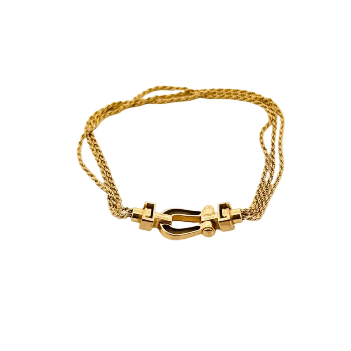 Bracelet FRED, "Force 10" in yellow gold. - Image 3