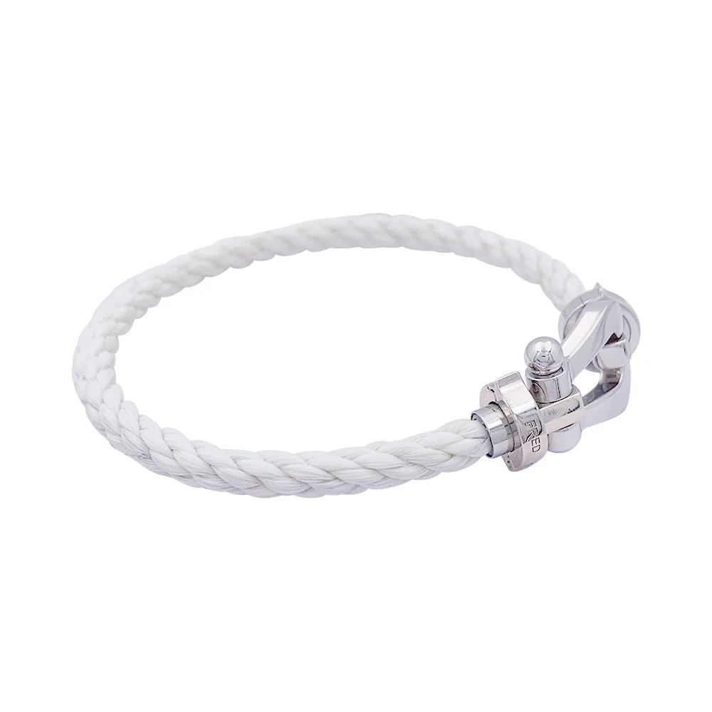 FRED "Force 10" white gold bracelet. - Image 4