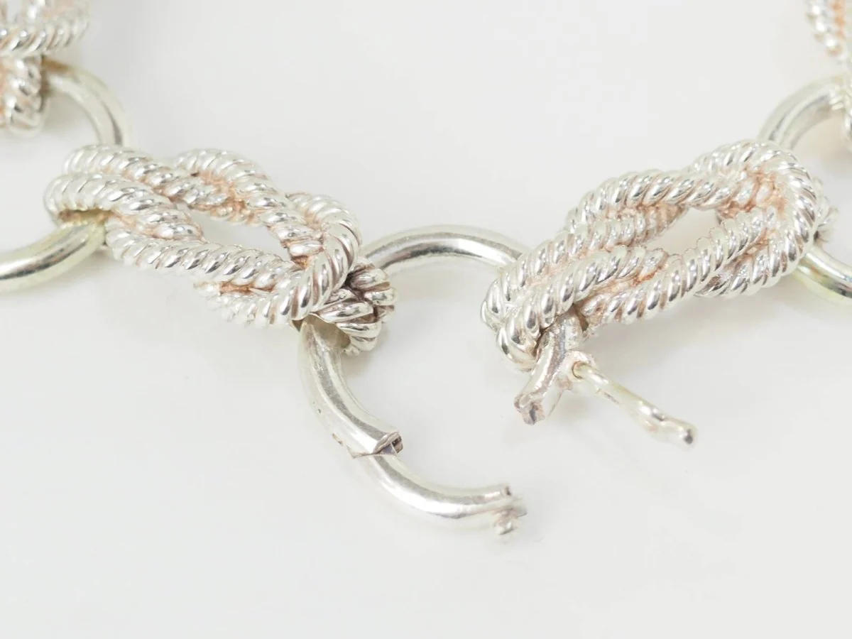 Hermès "Audierne" silver bracelet - Image 9