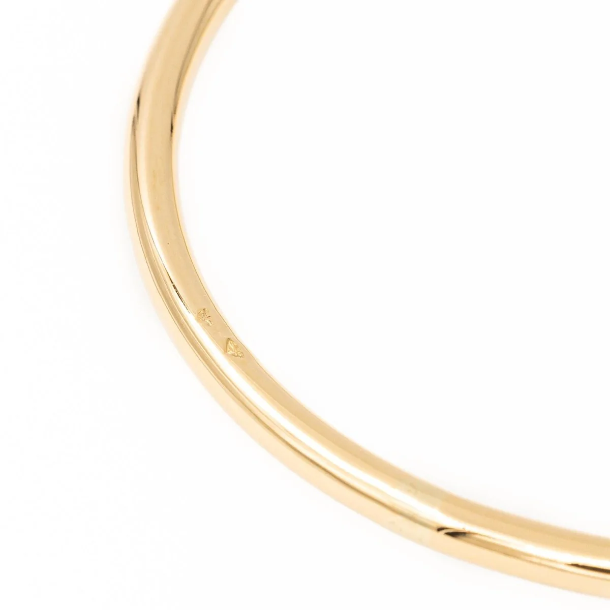 Yellow gold bangle bracelet - Image 4