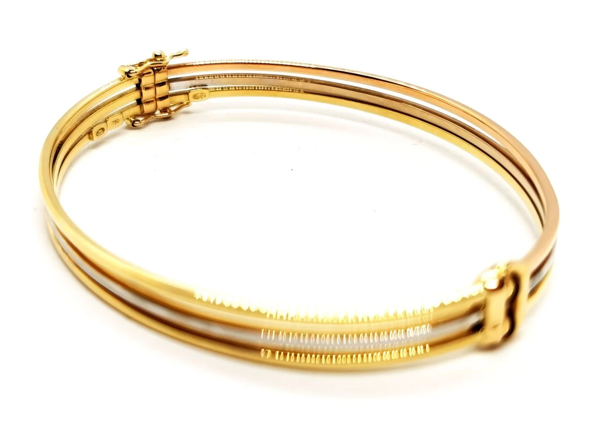 Yellow Gold Bangle Bracelet - Image 6