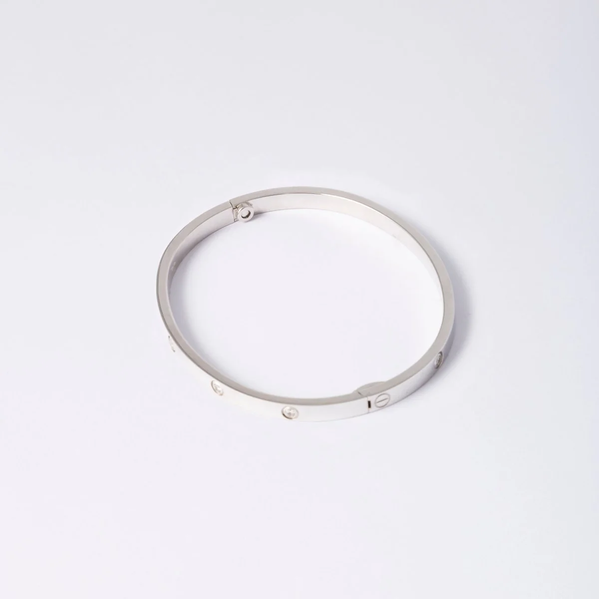 CARTIER “Love” bracelet in white gold, small model, 10 diamonds - Image 3