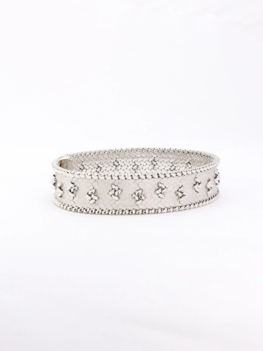 Bracelet Polish knitwear white gold - Image 7