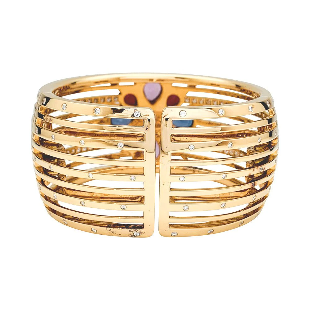 CHANEL Cuff Bracelet, “San Marco” pink gold, diamonds and spinels - Image 4