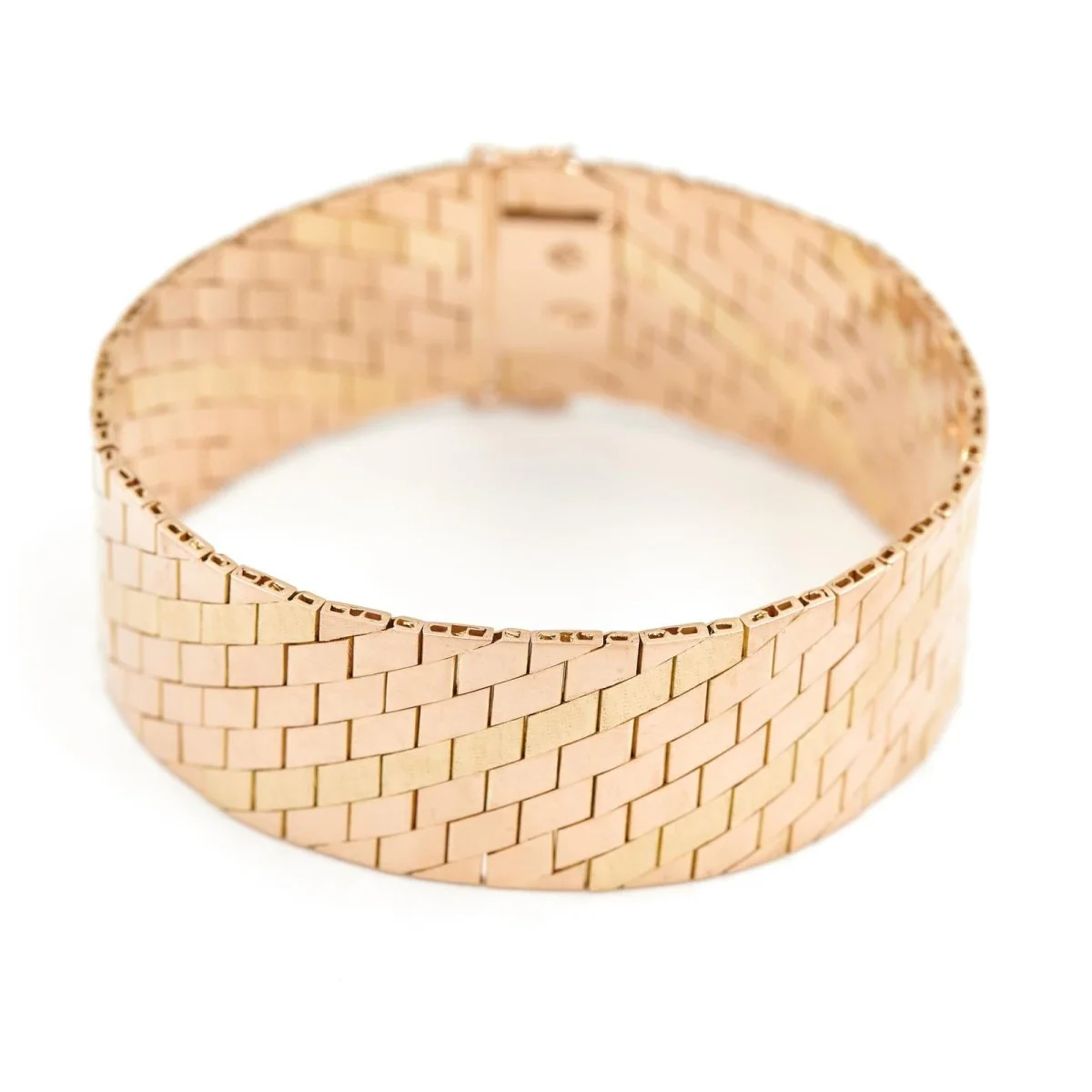 Yellow gold cuff bracelet - Image 5