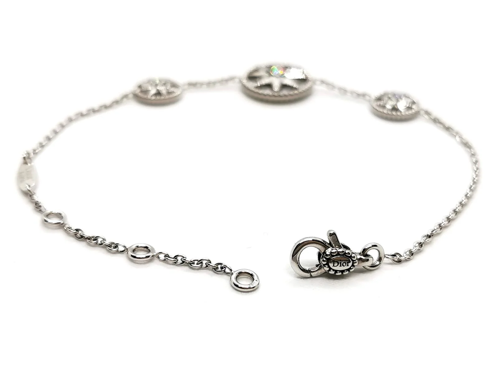 DIOR “Rose des vents” bracelet, white gold, mother-of-pearl and diamond - Image 9