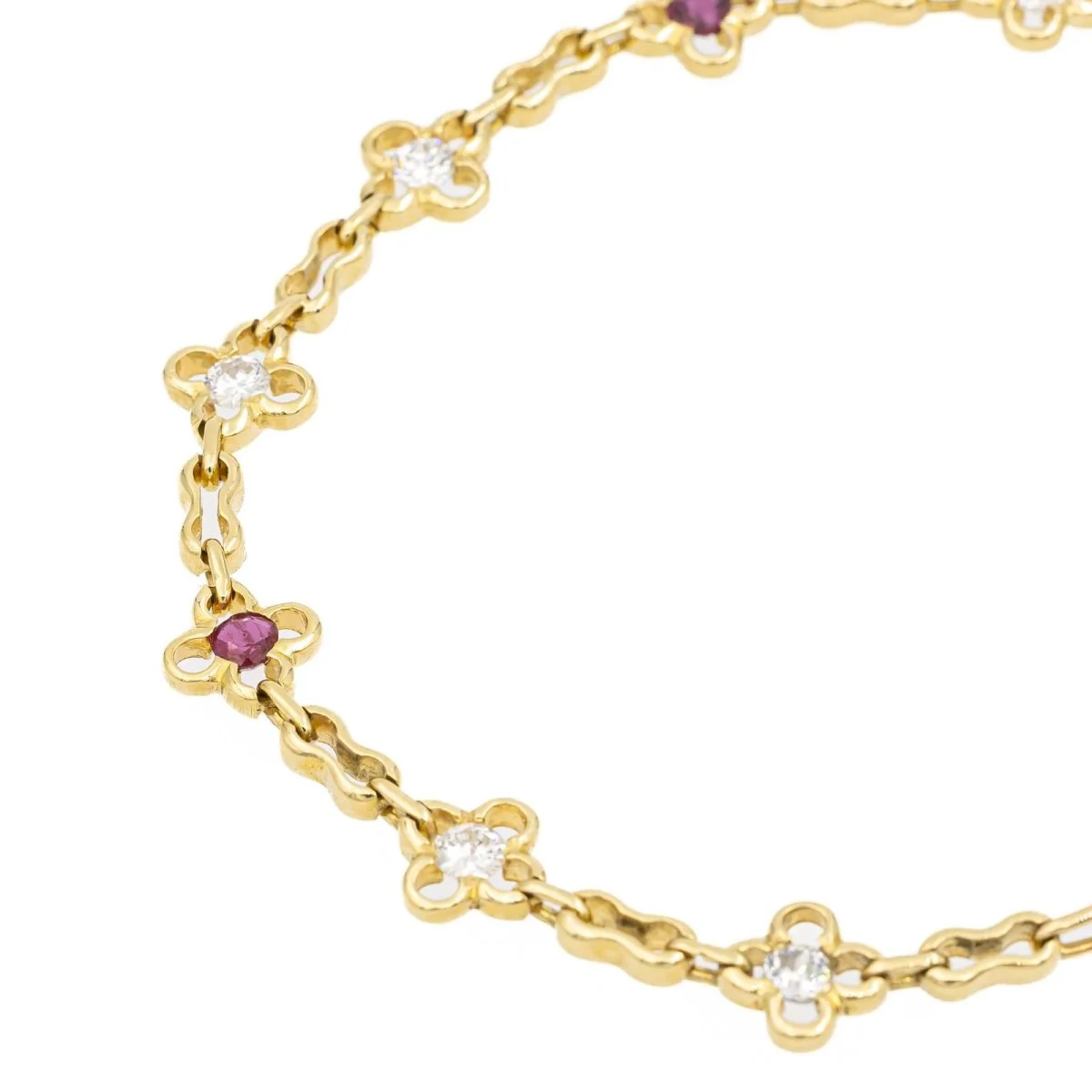 Yellow Gold Diamond Bracelet - Image 4