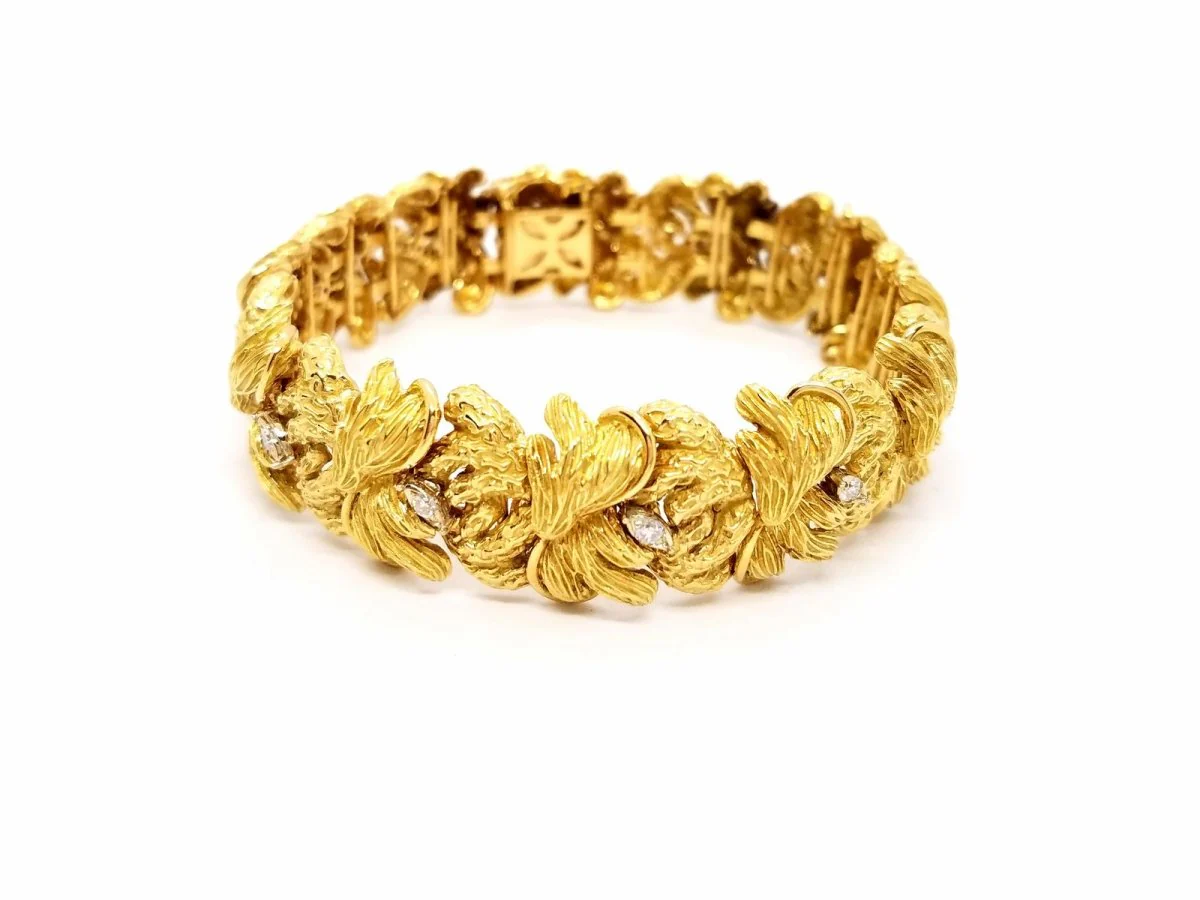 Yellow Gold Diamond Bracelet - Image 8