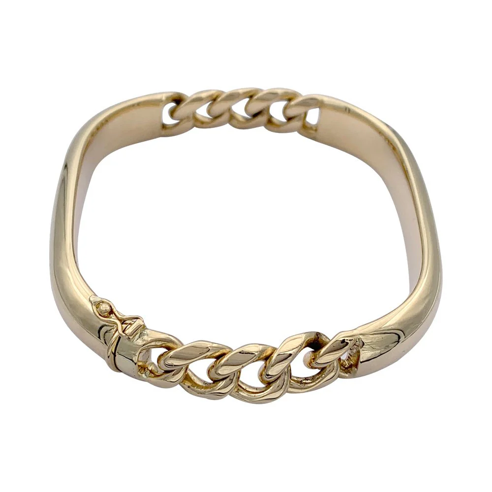 Semi-rigid yellow gold bracelet - Image 4