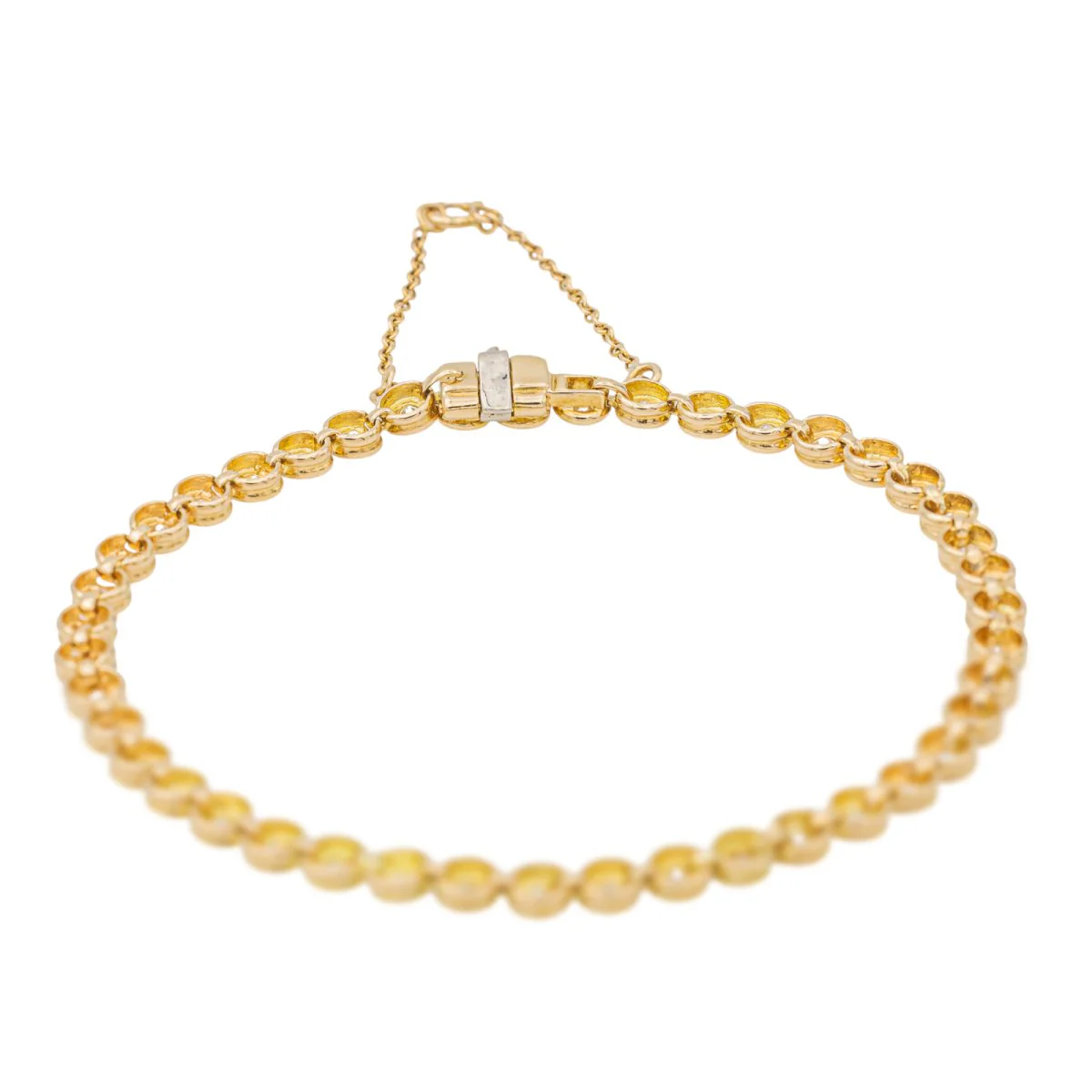 Bracelet Tennis Yellow gold diamond - Image 5