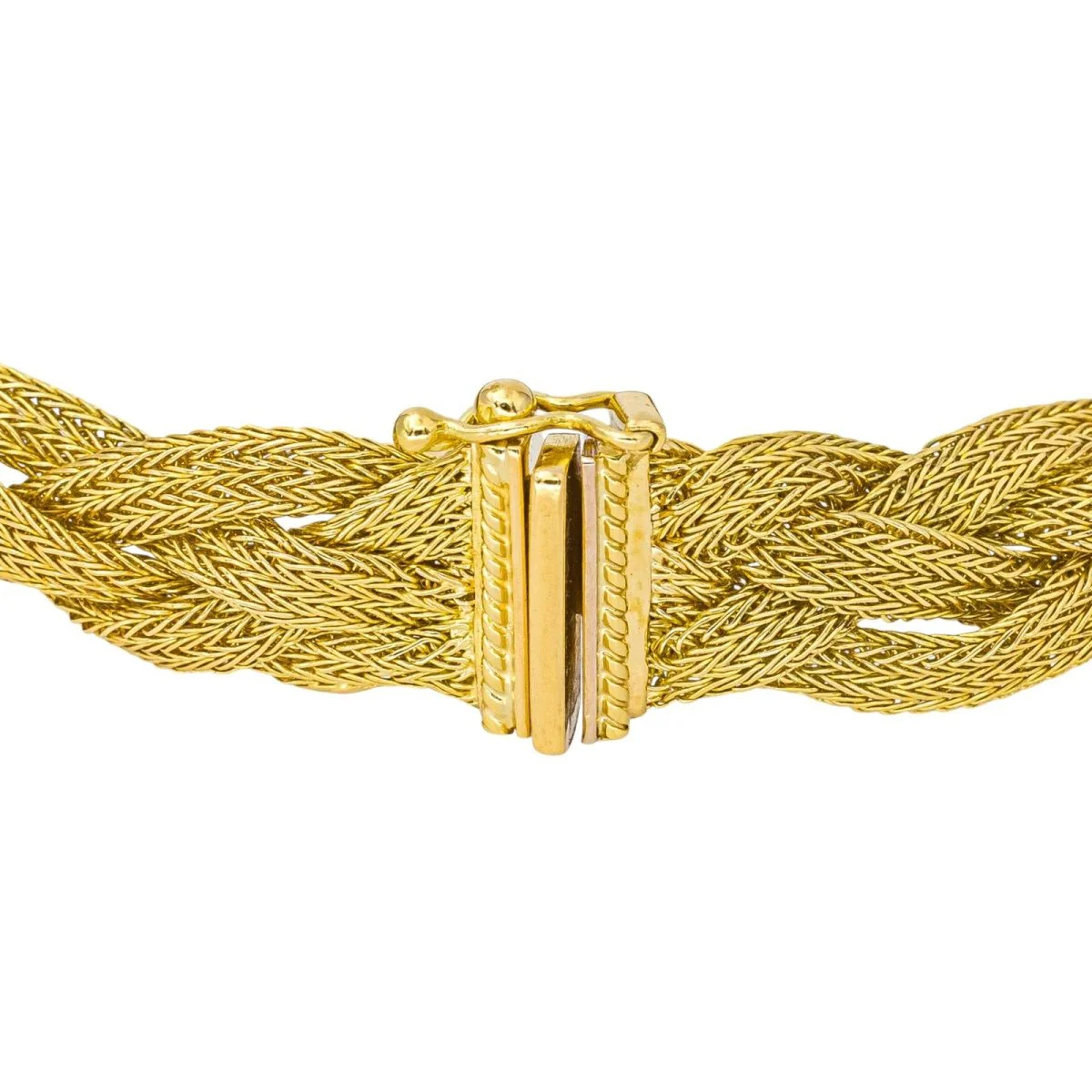 Maille bracelet in yellow gold - Image 4