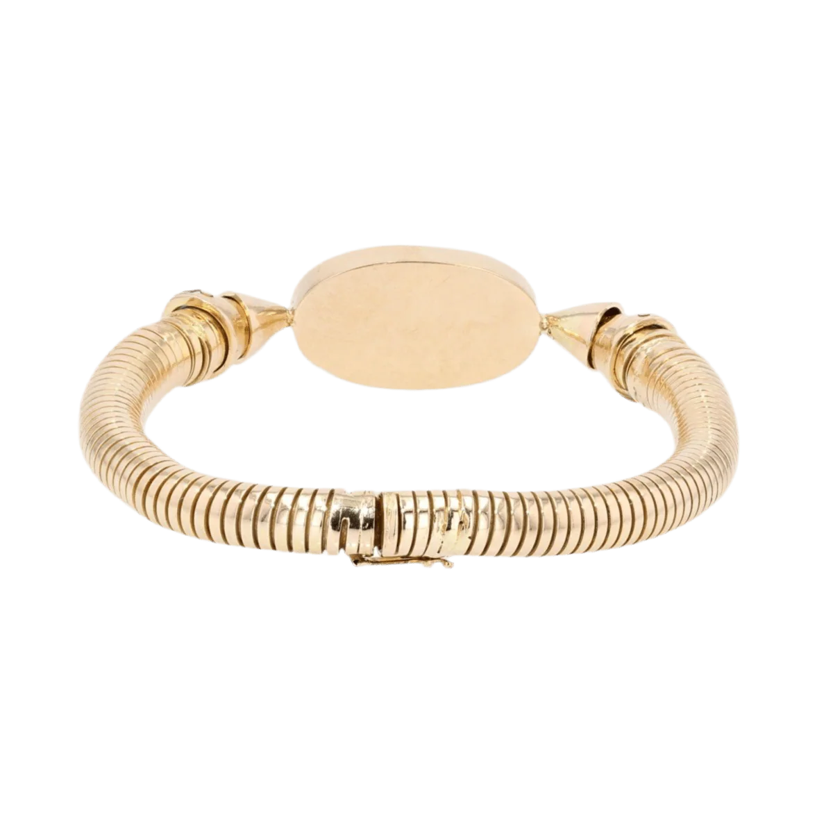 Bracelet Flexible in yellow gold, sapphires and lapis lazuli - Image 4