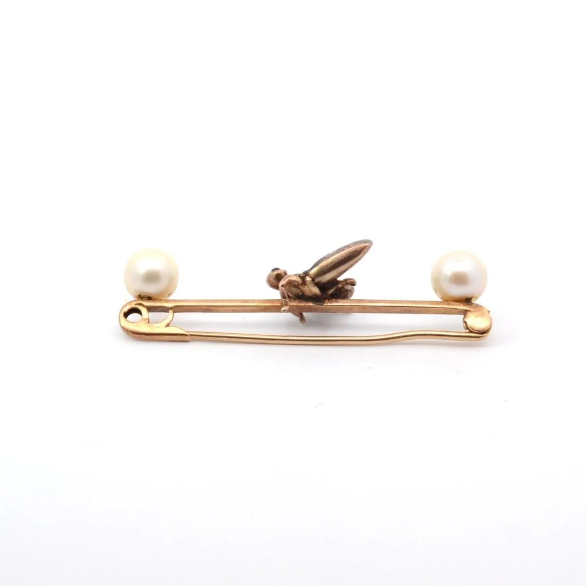 Brooch in cultured pearls, rubies and diamonds - Image 3